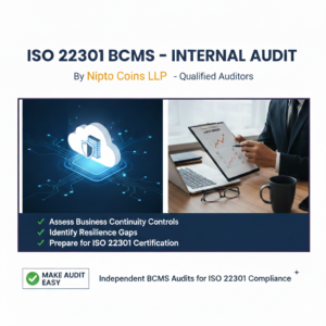 ISO 22301 BCMS – Internal Audit Services –  Nipto Coins LLP – NC201
